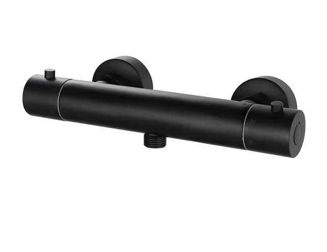 Xellanz Thermostatische Douchekraan Rio Mat Zwart 15-HoH - 29.6128 Xellanz Thermostatische Douchekraan Rio Mat Zwart 15-HoH - 29.6128