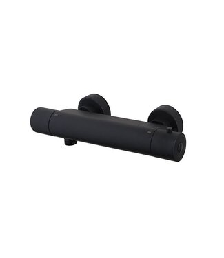 Wiesbaden Wiesbaden Douchekraan Caral Mat Zwart Cool Touch - 29.2230 - thermostaatkraan douche 15-HoH