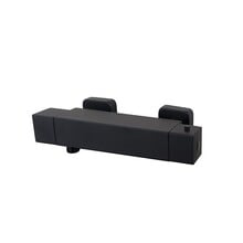 Wiesbaden Douchekraan Rombo Eco Mat Zwart thermostatische douchemengkraan 15-HoH - 29.2235