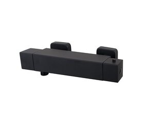 Wiesbaden Douchekraan Rombo Eco Mat Zwart thermostatische douchemengkraan 15-HoH - 29.2235