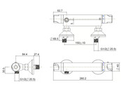 Xellanz Universele Thermostatische Douchekraan Chroom 15-HoH - 23.3605