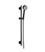 Douchestang Set Cadans Mat Zwart glijstang 72cm met handdouche en Doucheslang - 29.2914