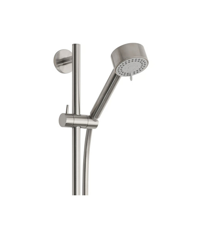 Douchestang Set Cadans Geborsteld Staal glijstang 72cm met handdouche en Doucheslang - 29.3915