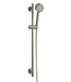 Wiesbaden Douchestang Set Cadans Geborsteld Staal glijstang 72cm met handdouche en Doucheslang - 29.3915