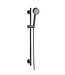 Wiesbaden Douchestang Set Cadans Gunmetal glijstang 72cm met handdouche en Doucheslang - 29.7914