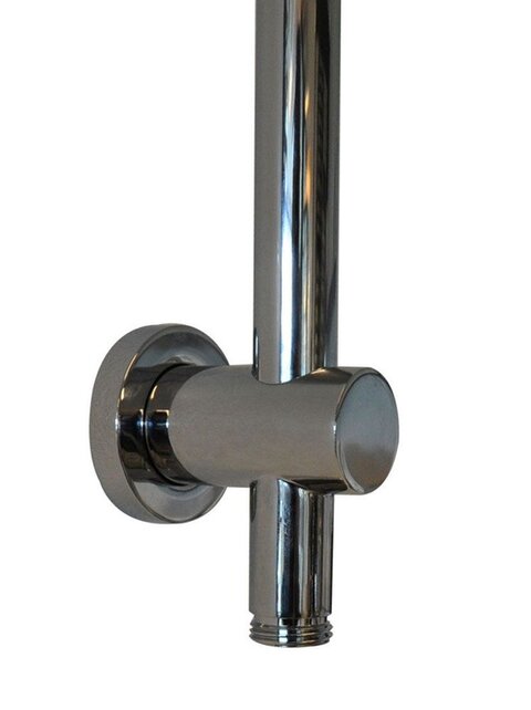 Douchestang Caral  Chroom glijstang met wateraansluiting en handdouchehouder - 29.3843