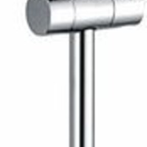 Douchestang Caral  Chroom glijstang met wateraansluiting en handdouchehouder - 29.3843