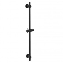 Douchestang Caral Mat Zwart glijstang met wateraansluiting en handdouchehouder - 29.3844