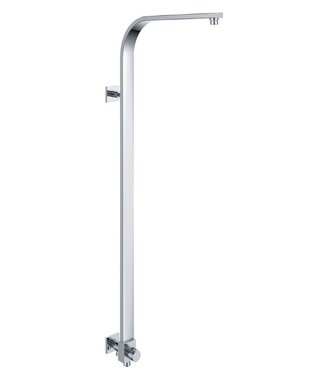 Wiesbaden Douchestang Rombo Chroom voor hoofddouche met omstelknop - 29.3845