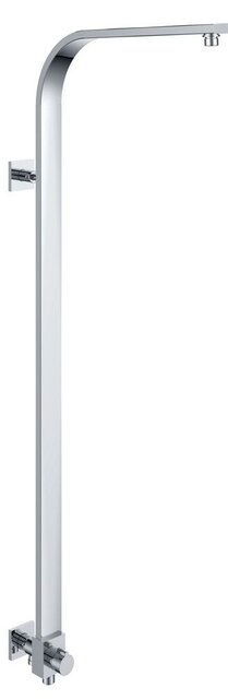 Douchestang Rombo Chroom voor hoofddouche met omstelknop - 29.3845