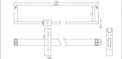 Douchestang Rombo Chroom voor hoofddouche - 29.3841 Douchestang Rombo Chroom voor hoofddouche - 29.3841