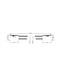 Doucheslang kunststof 150 cm mat zwart / geborsteld Messing - 30.3516