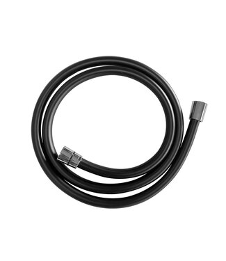 Wiesbaden Doucheslang kunststof 150 cm mat zwart / Chroom - 30.3510