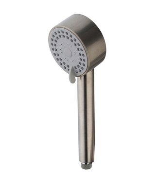 Wiesbaden Douchekop Cadans Geborsteld Staal verstelbare handdouche 3-straalsoorten - 29.3917