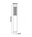 Douchekop Caral Staafhanddouche Mat Zwart 1 stand - 29.2830