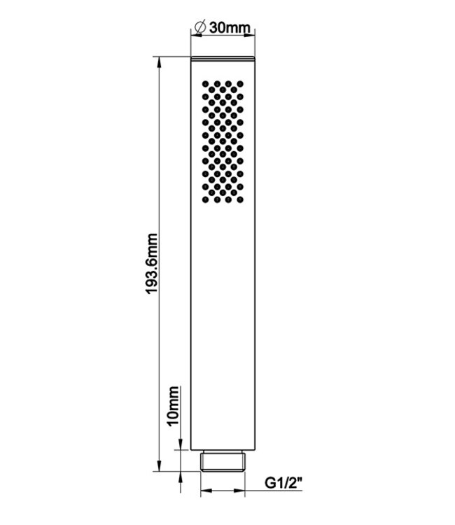 Wiesbaden Douchekop Caral Chroom handdouche tbv 4-gats badrand combinatie