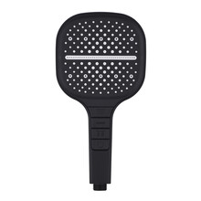 Douchekop Rain Mat Zwart Luxe handdouche met 3-straalsoorten