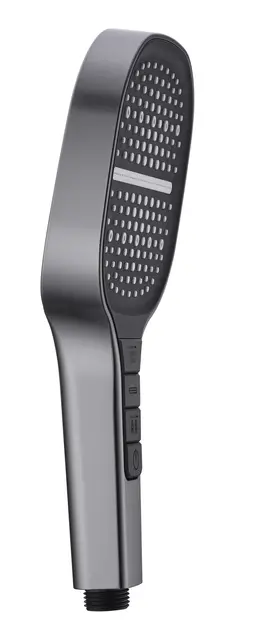 Douchekop Rain Gunmetal Luxe handdouche met 3-straalsoorten