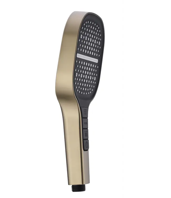 Douchekop Rain Geborsteld Goud Luxe handdouche met 3-straalsoorten