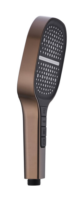 Douchekop Rain Geborsteld Brons Luxe handdouche met 3-straalsoorten