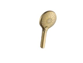 Douchekop Effeze Gegborsteld Goud verstelbare handdouche 3-straalsoorten