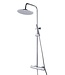 Caral Opbouw Doucheset met thermostaatkraan Chroom regendouche 25cm - 29.3956