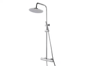 Caral Opbouw Doucheset met thermostaatkraan Chroom regendouche 25cm - 29.3956