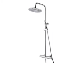 Caral Opbouw Doucheset met thermostaatkraan Chroom regendouche 25cm - 29.3956