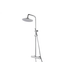 Caral Opbouw Doucheset met thermostaatkraan Chroom regendouche 25cm - 29.3956