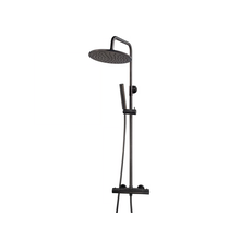 Caral Opbouw Doucheset met thermostaatkraan Mat Zwart regendouche 25cm - 29.2956