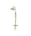 Caral Opbouw Doucheset met thermostaatkraan Geborsteld Messing regendouche 25cm - 29.5956