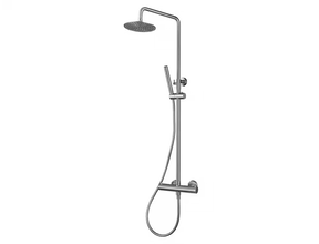 Wiesbaden 304 Opbouw Doucheset RVS met thermostaatkraan regendouche 25cm - 24.3720