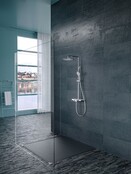 Wiesbaden Nuovo Chroom Opbouw doucheset met thermostaatkraan met Wit planchet- 29.8000