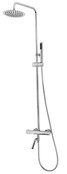 Xellanz Caral Eco Chroom Opbouw Doucheset met thermostaatkraan met baduitloop - 29.3958 Xellanz Caral Eco Chroom Opbouw Doucheset met thermostaatkraan met baduitloop - 29.3958