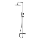 Wiesbaden Opbouw Doucheset Ribbd Gunmetal met thermostaatkraan regendouche 25cm - 29.2969