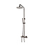 SANI-SUPPLY Opbouw Doucheset met thermostaatkraan Effeze Gunmetal regendouche 30cm