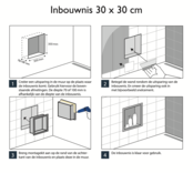 Inbouw badkamer nis Demis 30x30x7cm RVS Inbouw badkamer nis Demis 30x30x7cm RVS