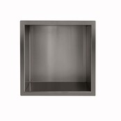 Inbouw badkamer nis Demis 30x30x7cm Gunmetal