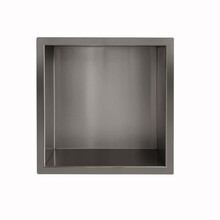 Inbouw badkamer nis Demis 30x30x7cm Gunmetal