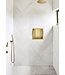Inbouw badkamer nis Demis 30x30x10cm Geborsteld messing