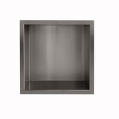 Inbouw badkamer nis Demis 30x30x10cm Gunmetal Inbouw badkamer nis Demis 30x30x10cm Gunmetal