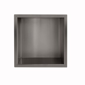 Inbouw badkamer nis Demis 30x30x10cm Gunmetal