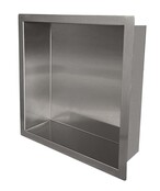 Inbouw badkamer nis Demis 30x30x10cm Gunmetal Inbouw badkamer nis Demis 30x30x10cm Gunmetal