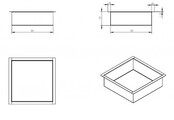 Inbouw badkamer nis Demis 30x30x10cm Gunmetal Inbouw badkamer nis Demis 30x30x10cm Gunmetal