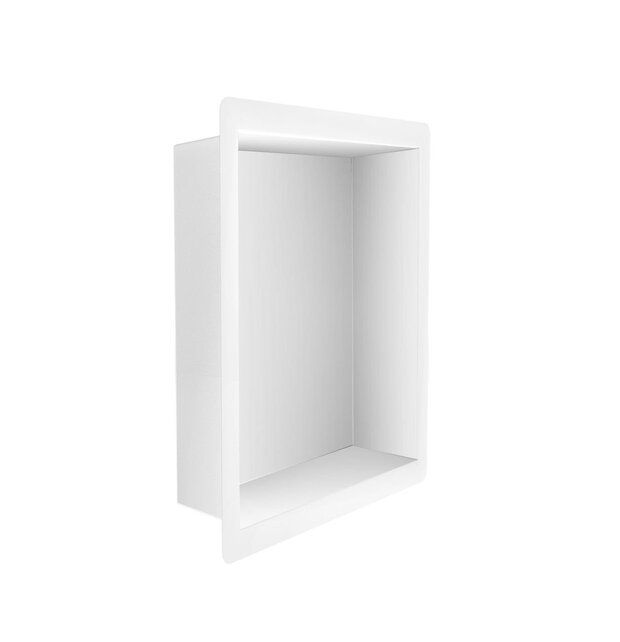 Inbouw badkamer nis Demis 30x30x10cm Mat Wit