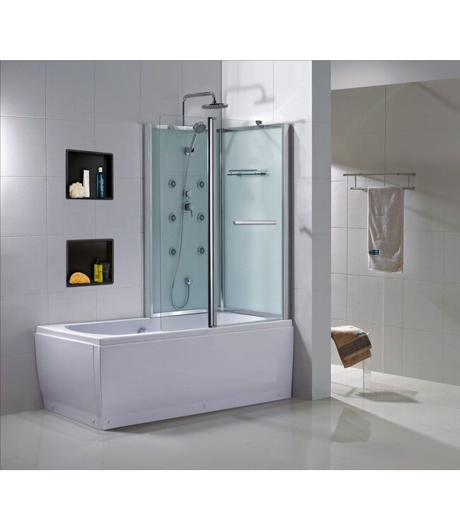 Inbouw badkamer nis Demis 30x30x10cm Mat Zwart