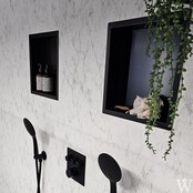 Inbouw badkamer nis Demis 30x30x10cm Mat Zwart