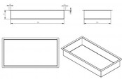 Inbouw badkamer nis Demis 60x30x7cm Mat Zwart Inbouw badkamer nis Demis 60x30x7cm Mat Zwart