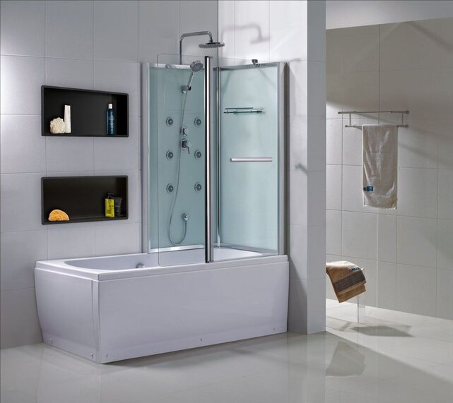 Inbouw badkamer nis Demis 60x30x10cm Mat Zwart