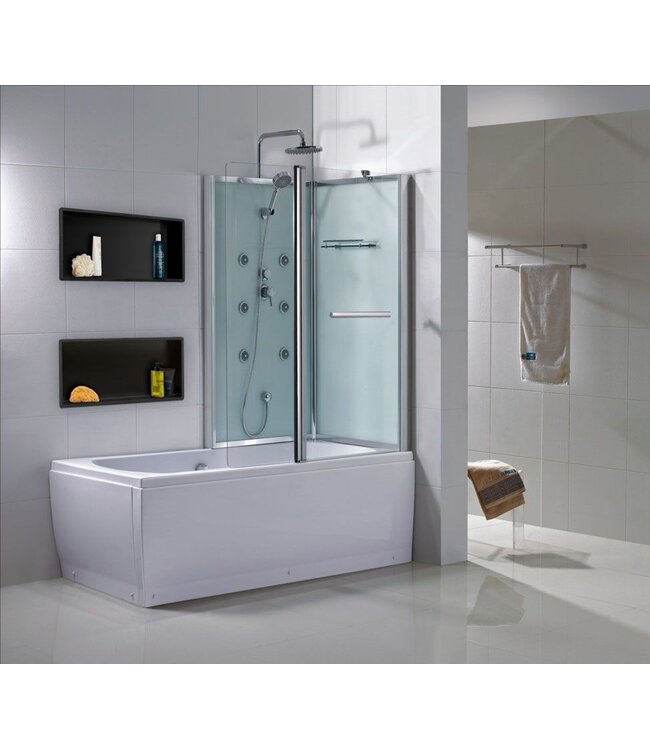 Inbouw badkamer nis Demis 60x30x10cm Mat Zwart